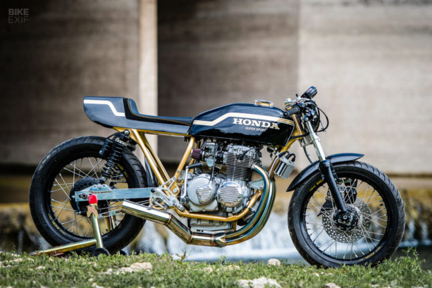Goldie: A Honda CB400F cafe racer by Shawn Smith of Innovative Motosports