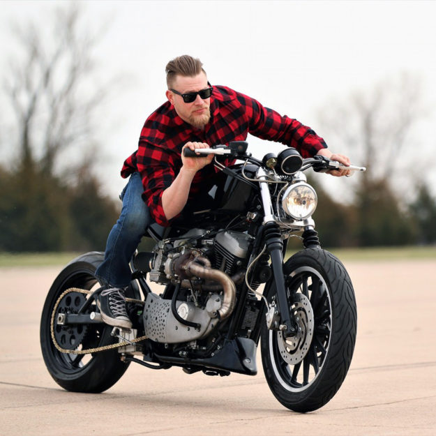 Turbo Harley Sportster street tracker by Bryce Schmidt