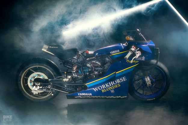 Tribute to the ‘Gauloises’ Bol d’Or racer: A Yamaha XSR700 Sultans of Sprint bike