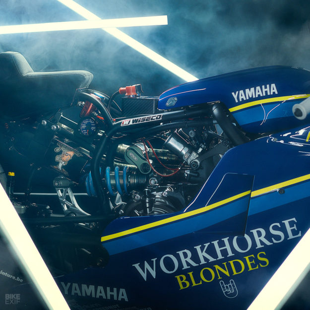 Tribute to the ‘Gauloises’ Bol d’Or racer: A Yamaha XSR700 Sultans of Sprint bike