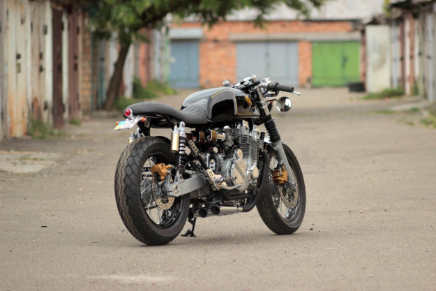 A Honda cafe racer with the best of two engines blended into one