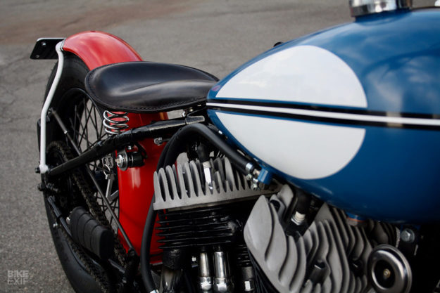 Going out with a bang: the last custom Harley from Jamesville, a WLA bobber.