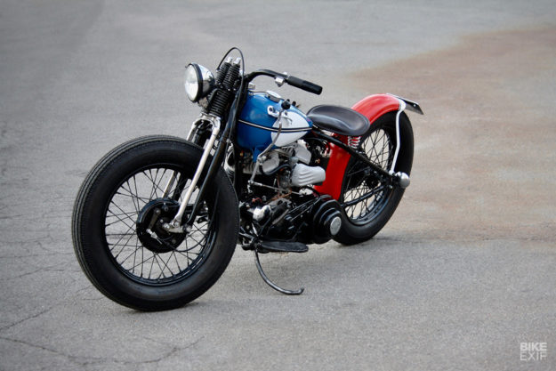 Going out with a bang: the last custom Harley from Jamesville, a WLA bobber.