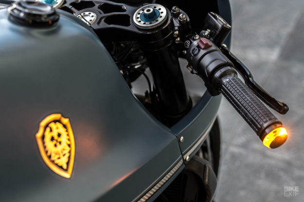 Indigo Flyer: A Ducati Monster 1200 S cafe racer by Rough Crafts