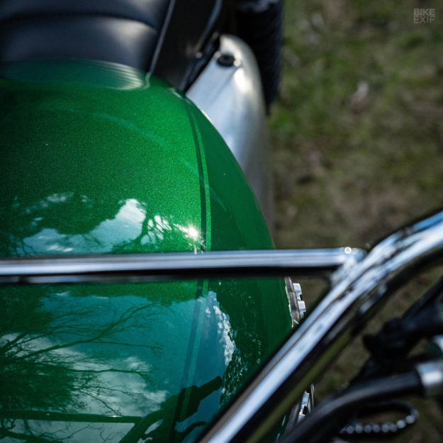 Mean and Green: A 2014 Triumph Scrambler custom tuned for performance