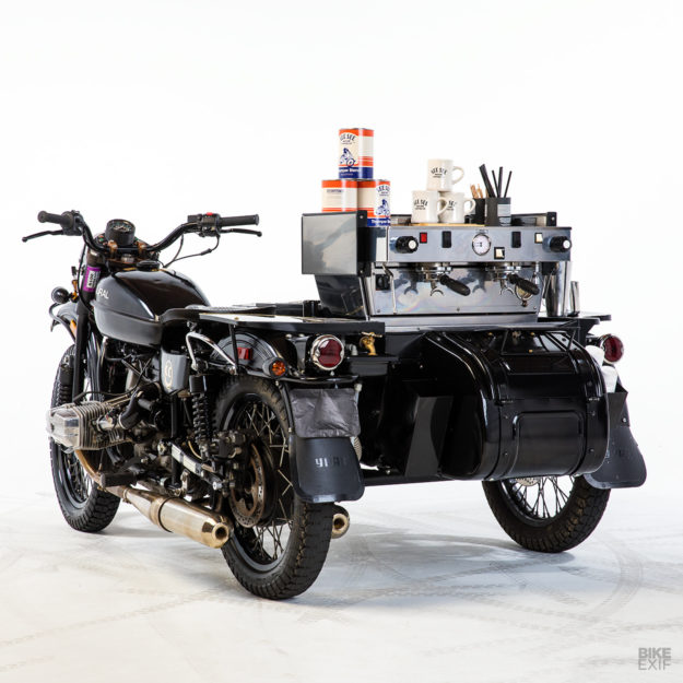 More café than racer: The Ural sidecar with a built-in espresso machine
