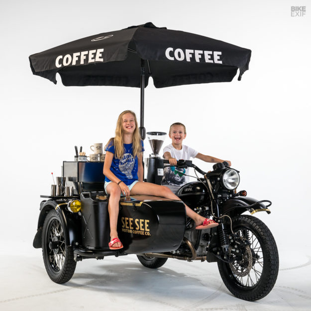 More café than racer: The Ural sidecar with a built-in espresso machine