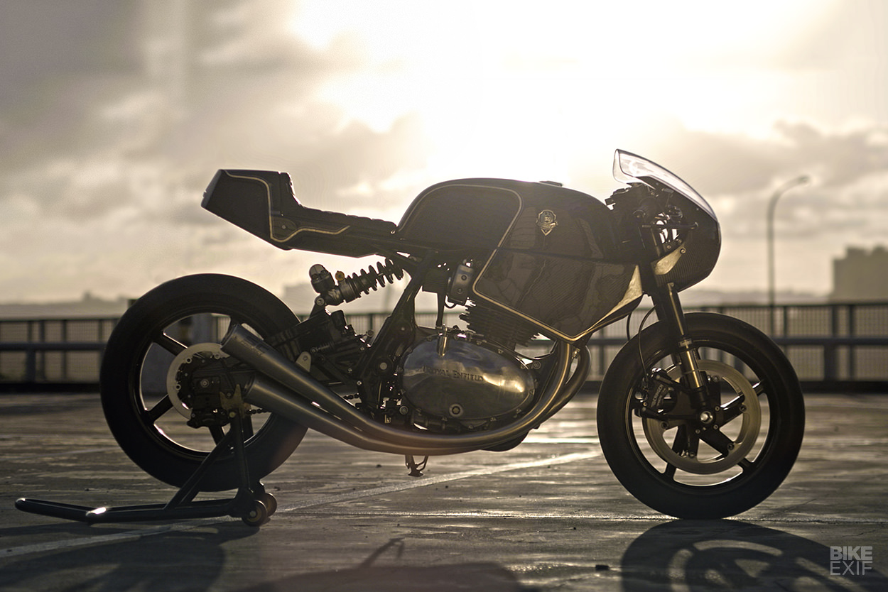 The new Royal Enfield Continental GT, customized by Rough Crafts