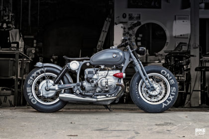 A BMW-powered custom bobber motorcycle by Renard Speed Shop