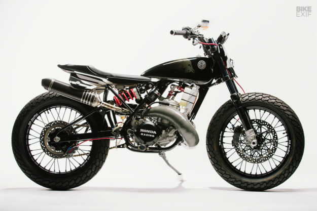 Dani Pedrosa's Honda CR500 street tracker motorcycle