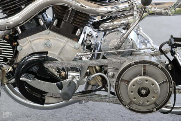 NOS Harley Indian Pan Shovel Flat Cat Face Tail Brk Light Chopper Bobber Knuckle 