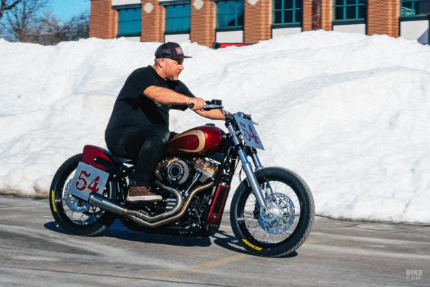 Building a tracker-style Street Bob custom at the Harley-Davidson Brewtown Throwdown