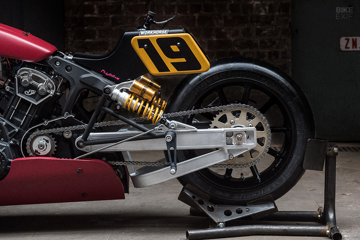 Indian Scout Bobber drag bike by Workhorse