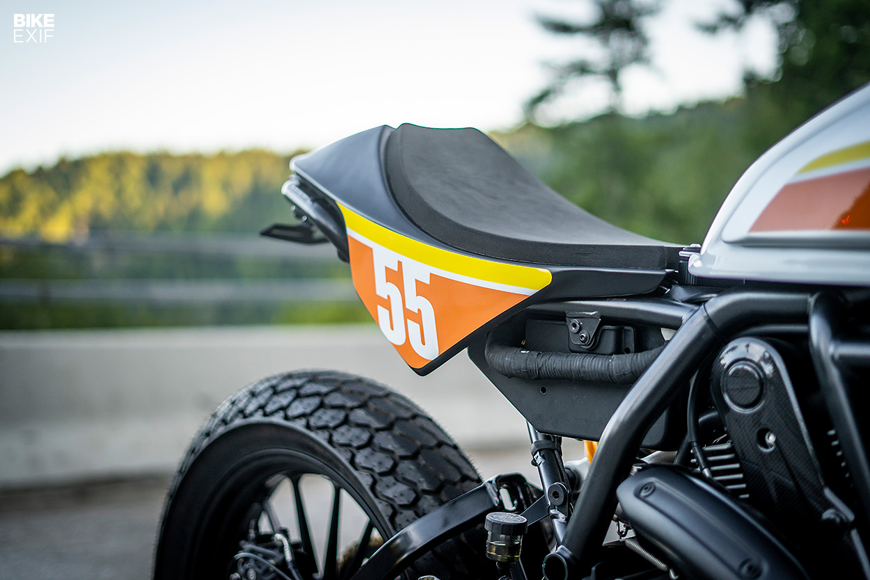 Sleeper: A 2016 Ducati Scrambler heavily modified by Zero Motorcycles engineer Tom Zipprian