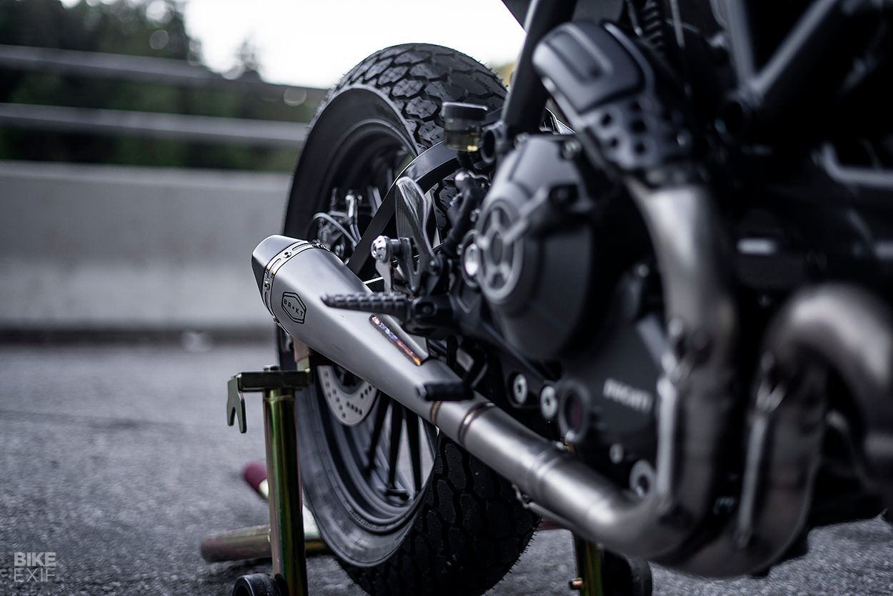 Sleeper: A 2016 Ducati Scrambler heavily modified by Zero Motorcycles engineer Tom Zipprian