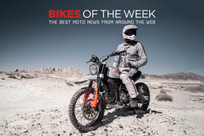The best scramblers, flat trackers and land speed motorcycles from around the web.