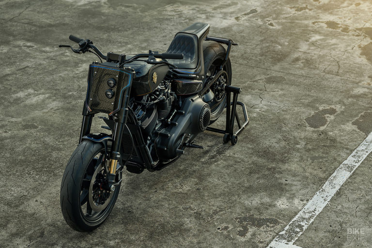 Tarmac Raven: A Street Bob custom from Rough Crafts | Bike EXIF