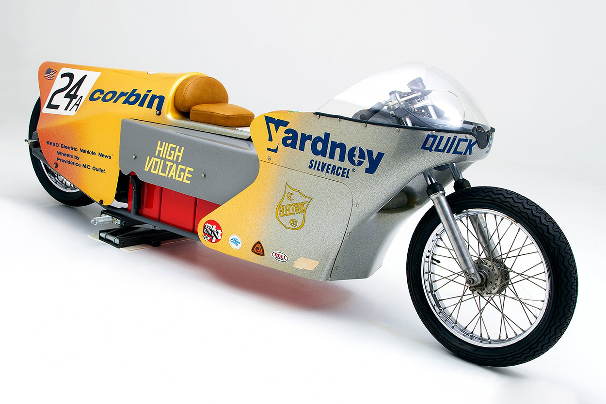 Mike Corbin's Quicksilver electric land speed motorcycle