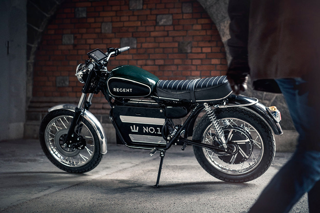 Regent No.1 electric motorcycle from Sweden