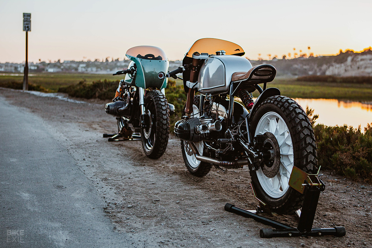 A pair of BMW R100 café racers from Upcycle Motor Garage