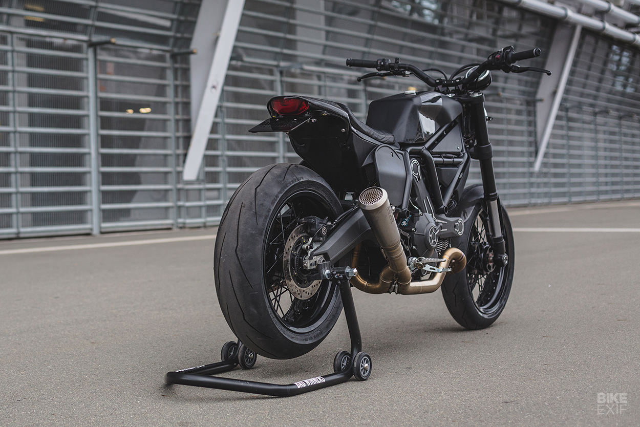 A Ducati Scrambler motorcycle kit from Bad Winners