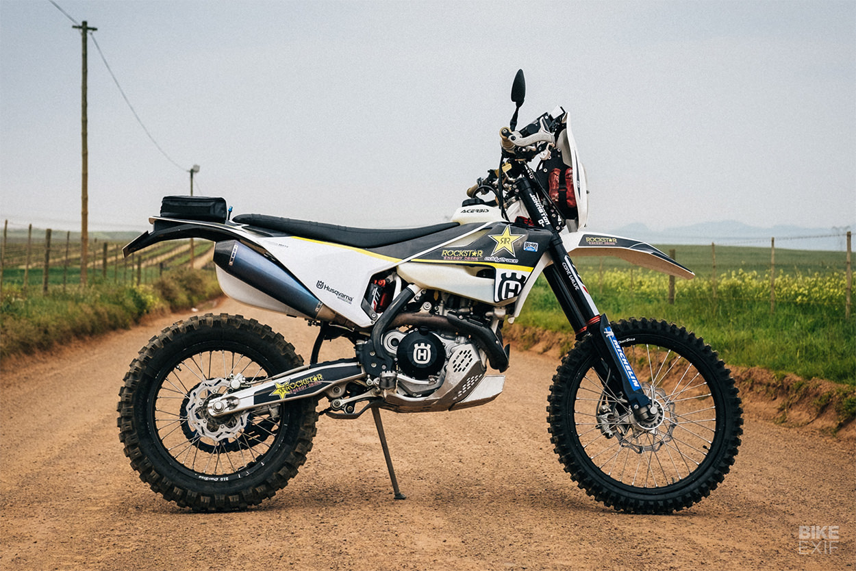 How to turn a Husqvarna FE 501 into a rally motorcycle