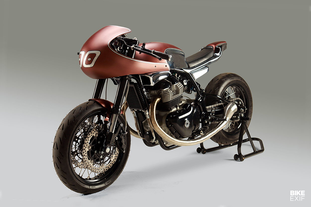 Custom Royal Enfield Continental GT 650 cafe racer by Krom Works