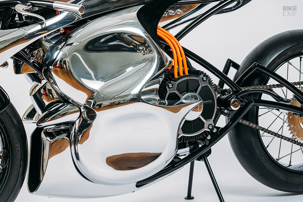 Custom electric motorcycle by Baresteel for the Haas Moto Museum