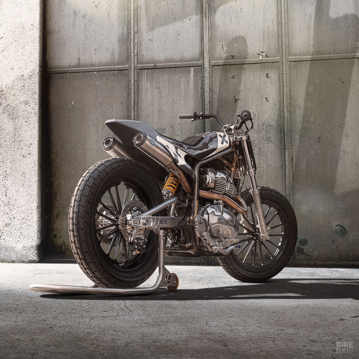 A Royal Enfield flat tracker from Harris Performance