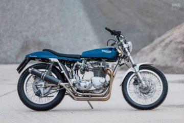 Out of the blue: A Triumph Trackmaster hiding in Germany | Bike EXIF