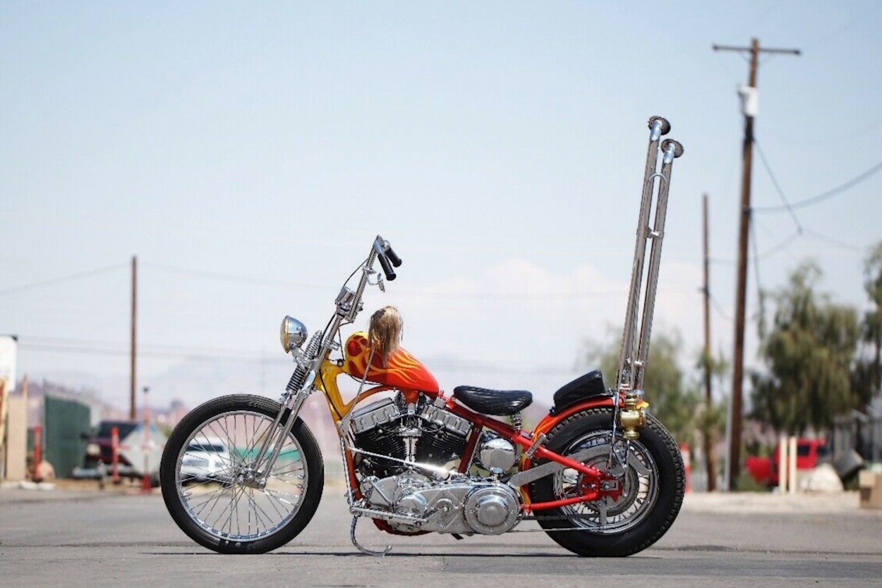 Harley Panhead chopper by Bones Legacy