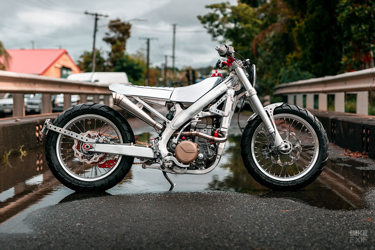 Silver Surfer: A Honda CRF450X street tracker from Black Cycles