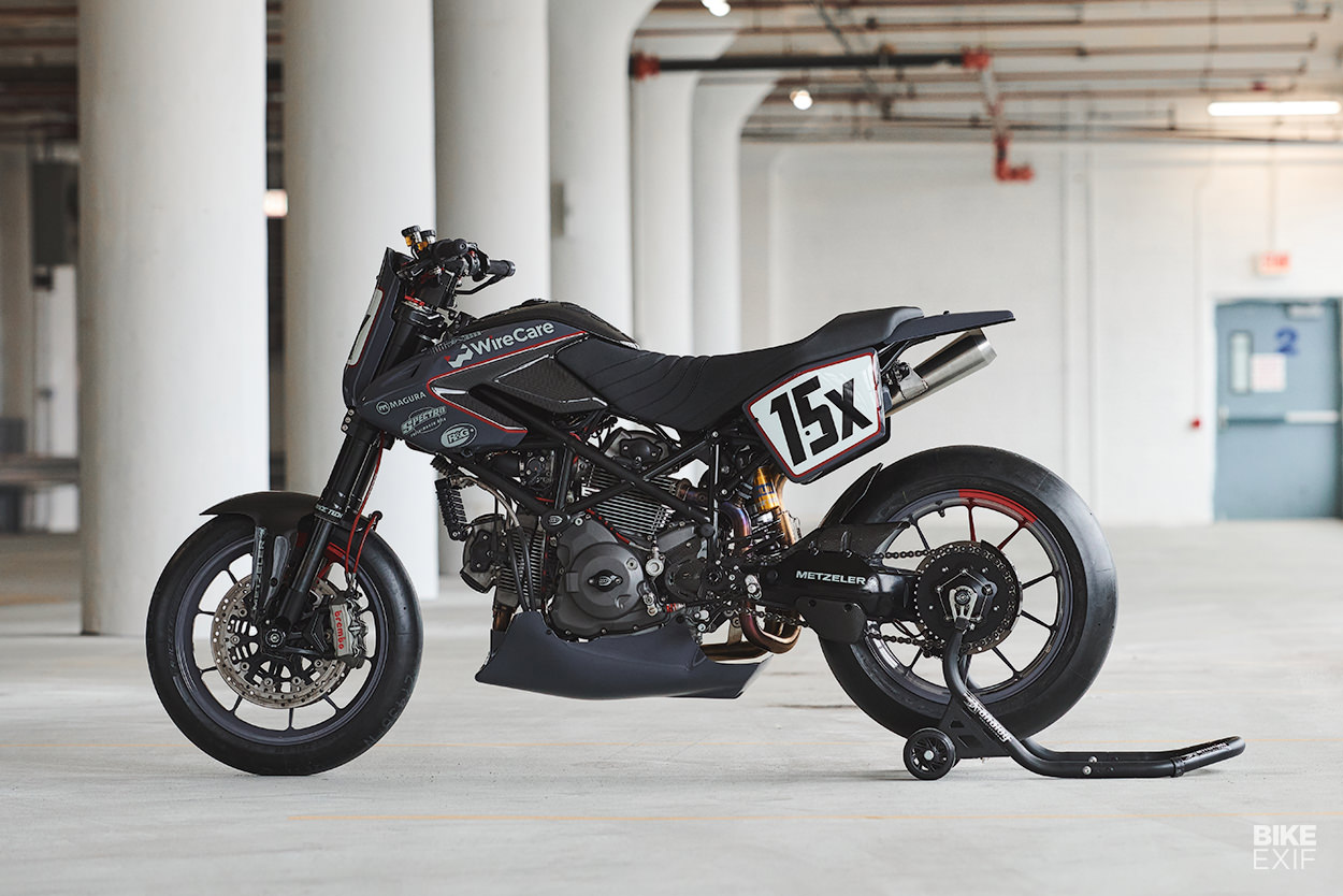 Ducati Hypermotard 796 race bike by Analog Motorcycles