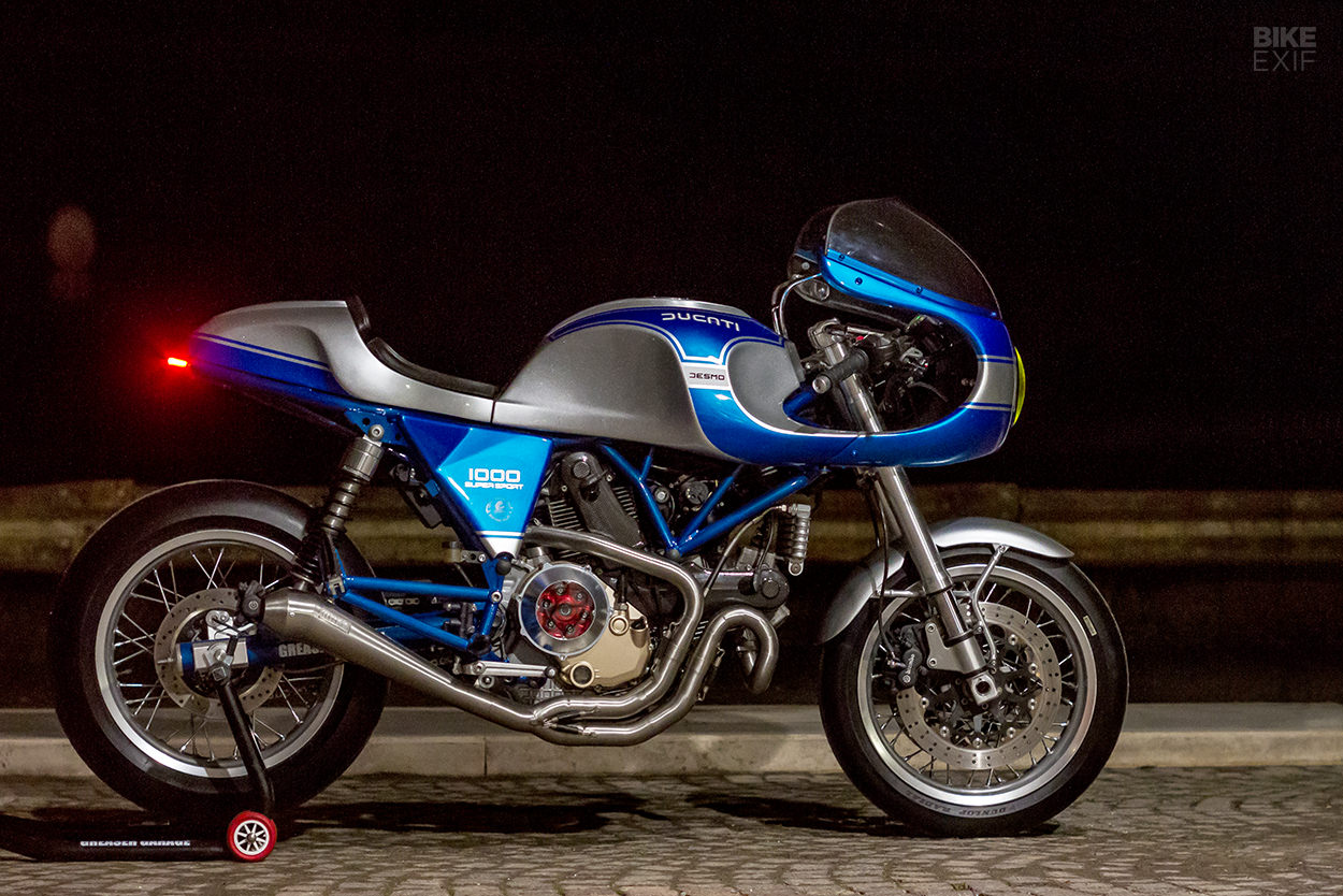 A redesigned Ducati GT1000 from Greaser Garage of Italy