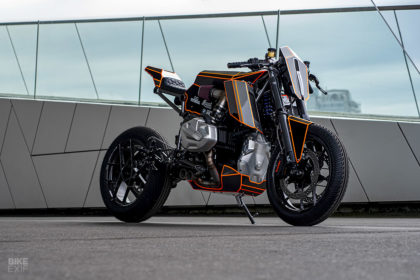 BMW R1250GS modified by Ironwood Custom Motorcycles