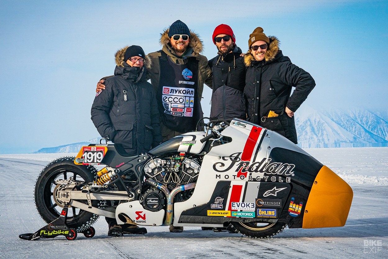 Appaloosa 2.0: An Indian Scout ice racing motorcycle