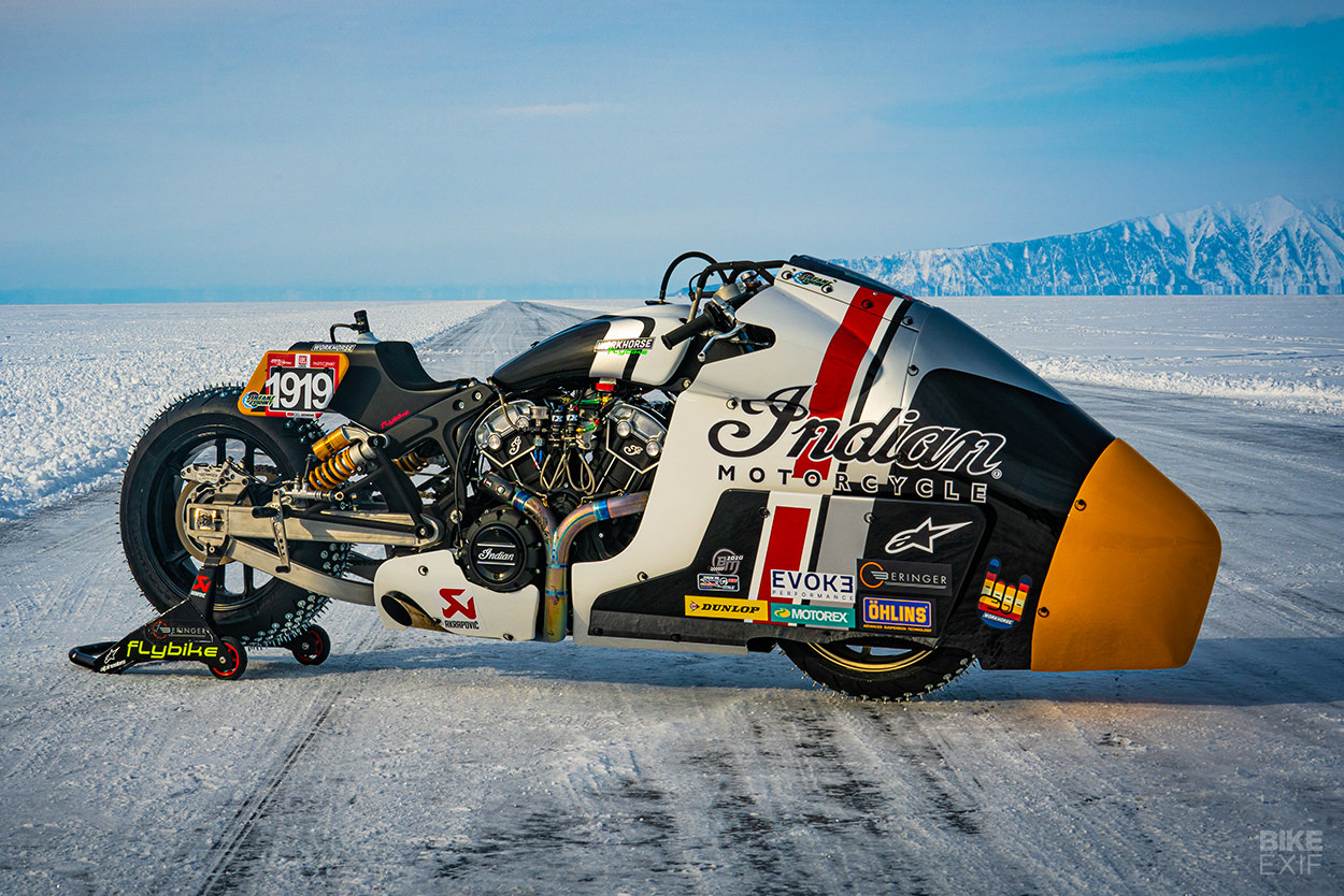 Appaloosa 2.0: An Indian Scout ice racing motorcycle