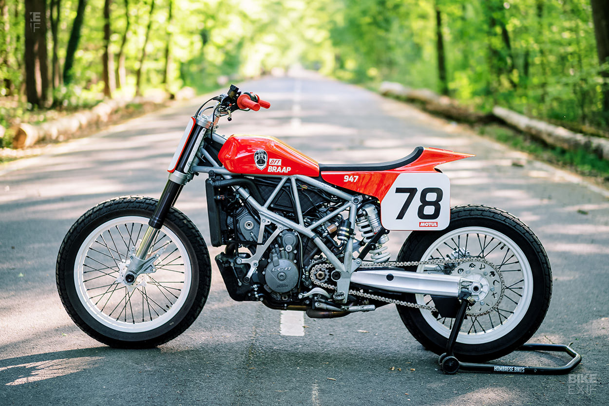 In Too Deep: A KTM 950 Supermoto flat tracker conversion