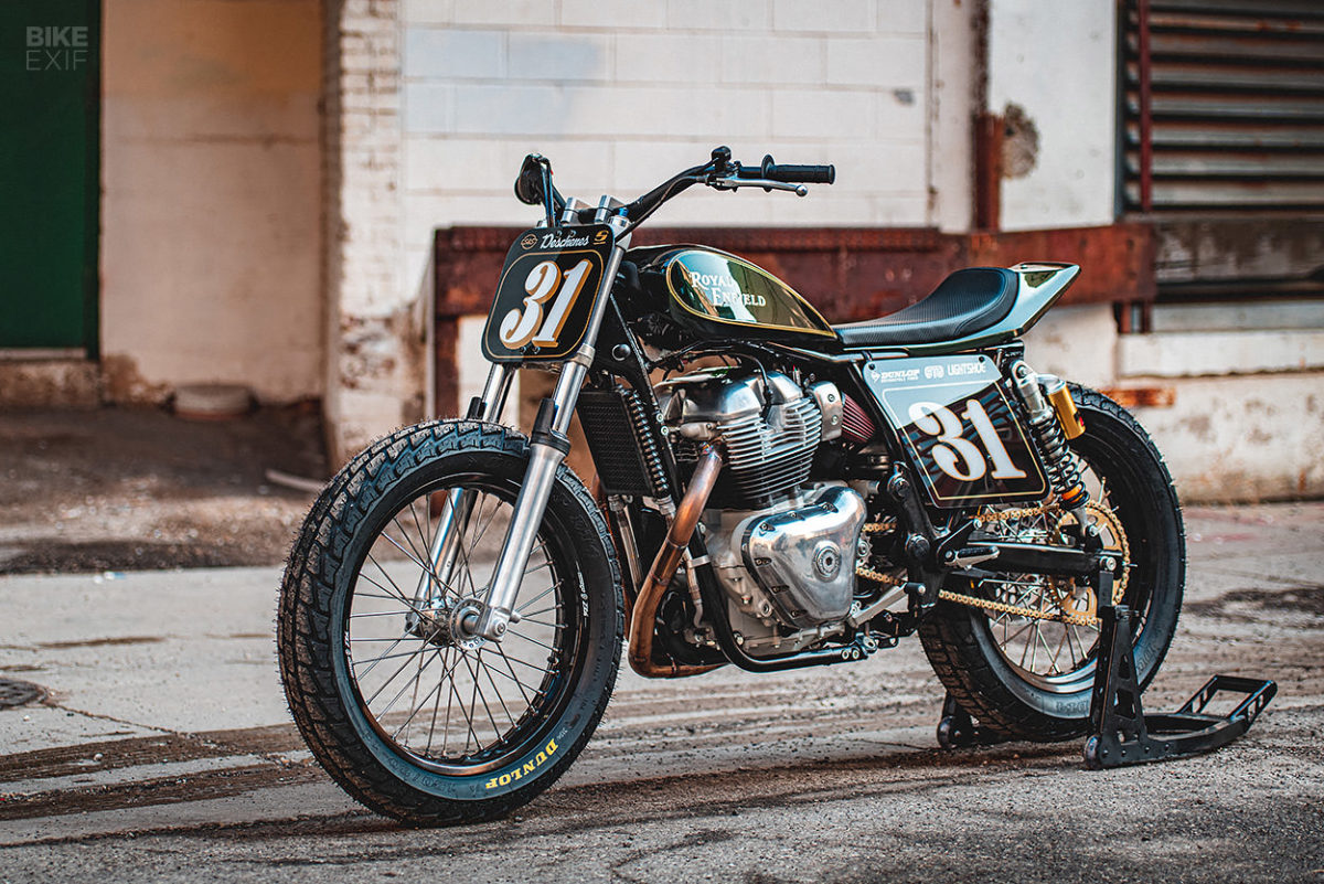 Flat Out: Jillian Deschenes' Royal Enfield flat tracker | Bike EXIF