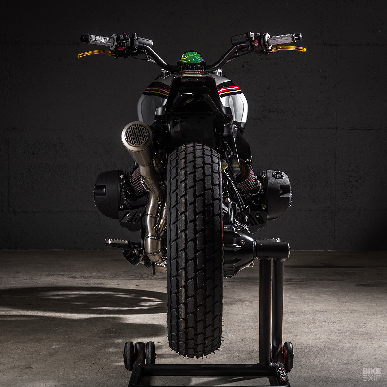 A BMW R nineT street tracker motorcycle from VTR Customs