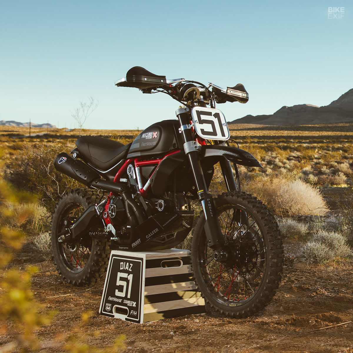 Race prep: Secrets of the Fasthouse Ducati Desert Sleds | Bike EXIF