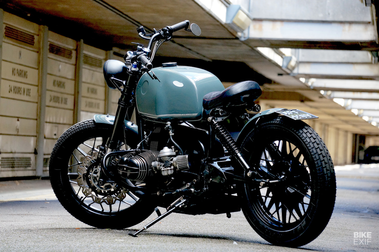 Dark Matter: A blacked-out, bobber-style BMW R80 from Untitled