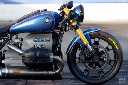 Custom BMW R18 drag bike by Roland Sands