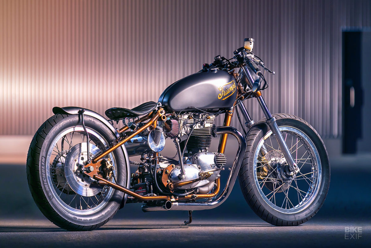 Canadian Cool: A Bonneville bobber from Origin8or | Bike EXIF