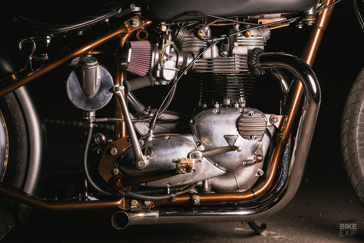 Canadian Cool: A Triumph Bonneville bobber by Origin8or Cycles