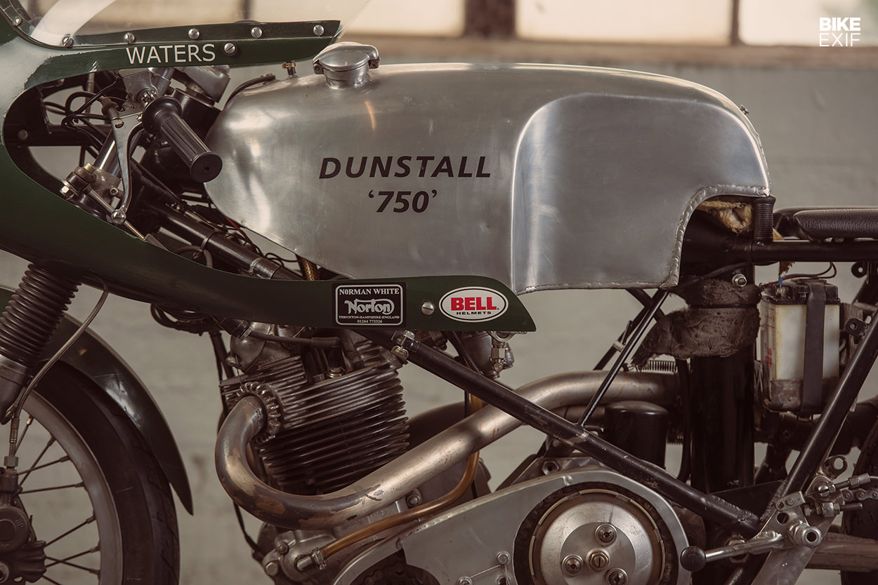 The rare Dunstall drainpipe Norton racing motorcycle