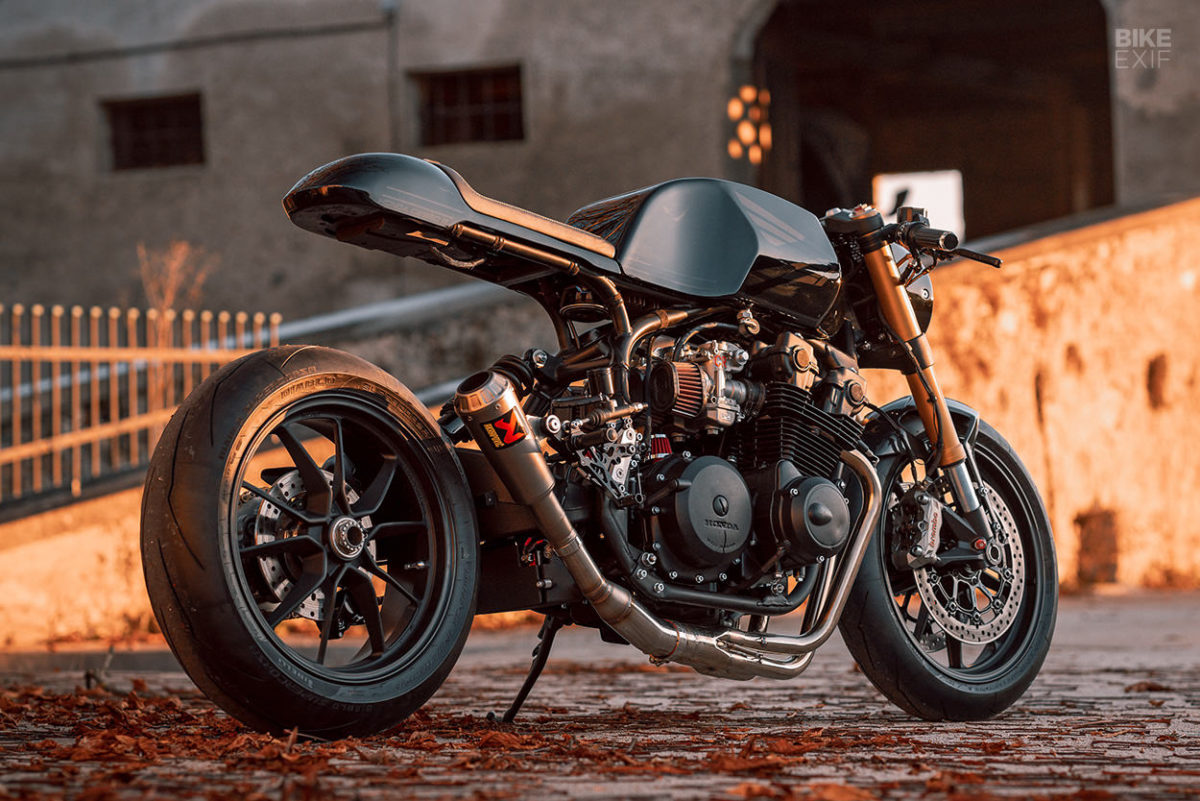 Black Swan: A hot-rodded Honda CB900 with Ducati parts | Bike EXIF