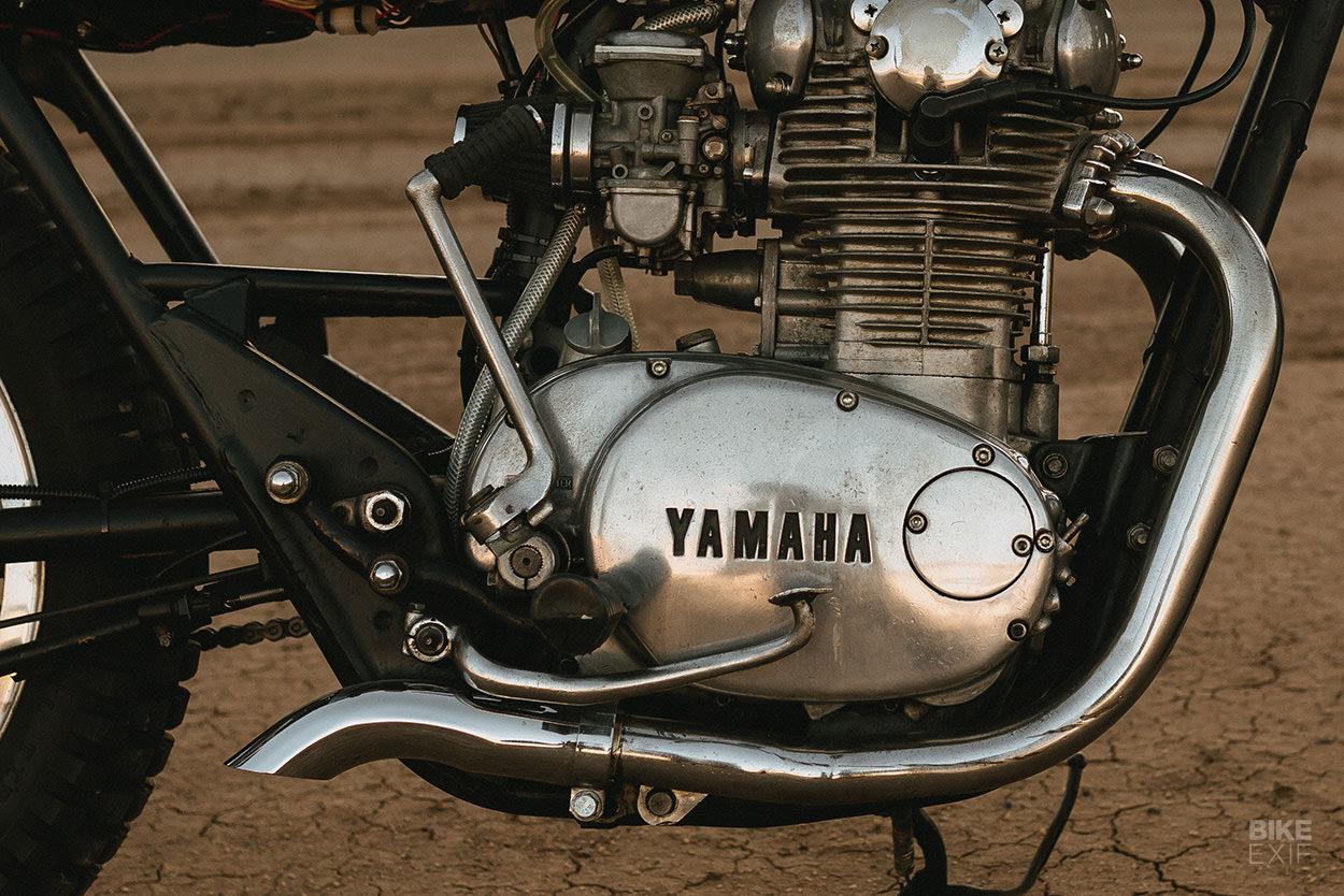 Tamara Raye Wilson's Yamaha XS650 flat tracker