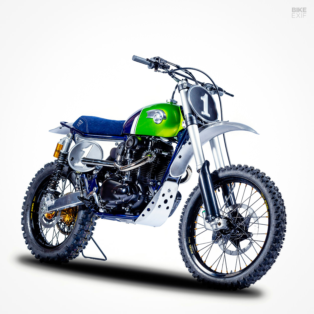 Kawasaki W800 vintage motocross bike by MRS Oficina