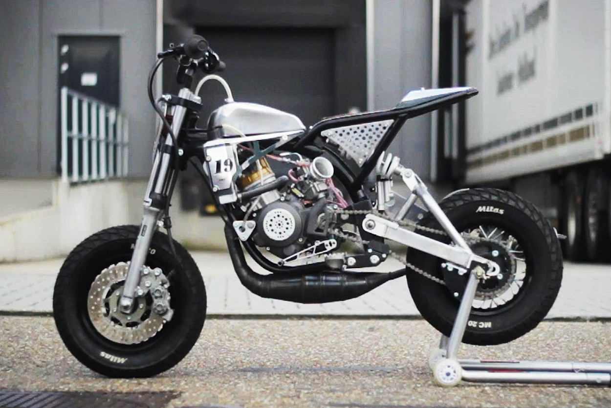 Two-stroke pit bike by Wilco Lindner
